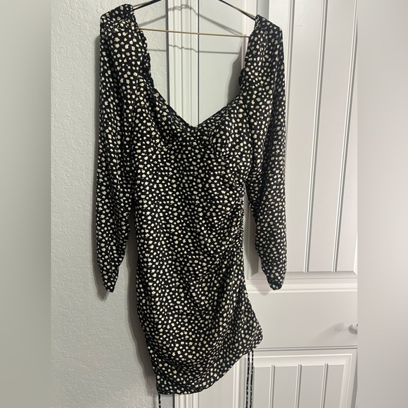 LUSH MINI Floral Sweetheart neckline dress fall - Picture 7 of 10